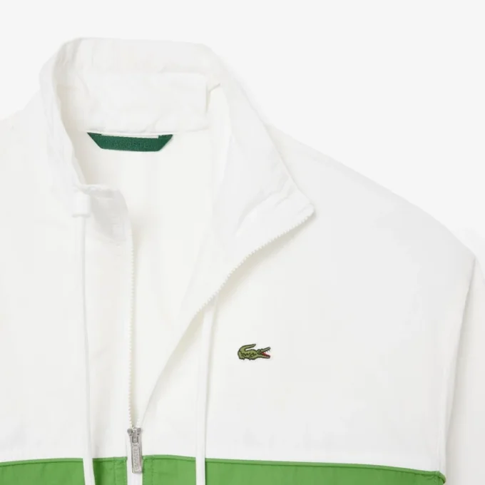 Giacca in twill di cotone con zip e vestibilità comoda Giacca in twill di cotone con zip e vestibilità comoda