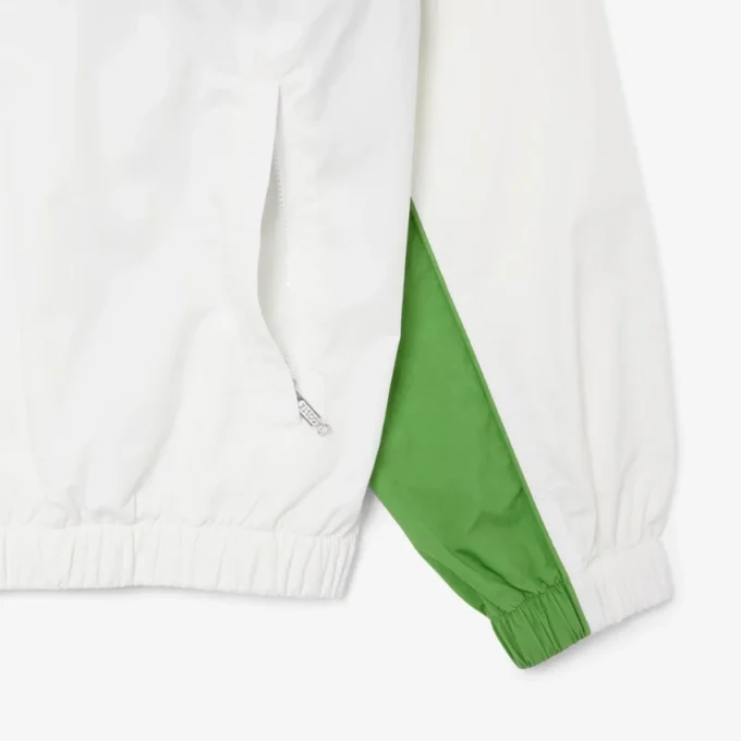 Giacca in twill di cotone con zip e vestibilità comoda Giacca in twill di cotone con zip e vestibilità comoda