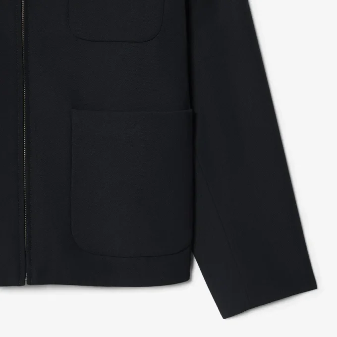 Giacca in twill misto lana