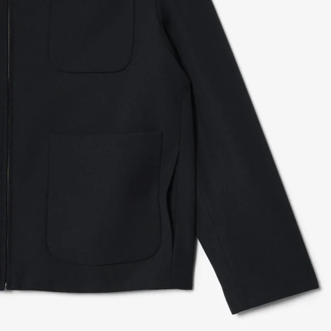 Giacca in twill misto lana
