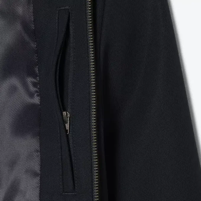 Giacca in twill misto lana