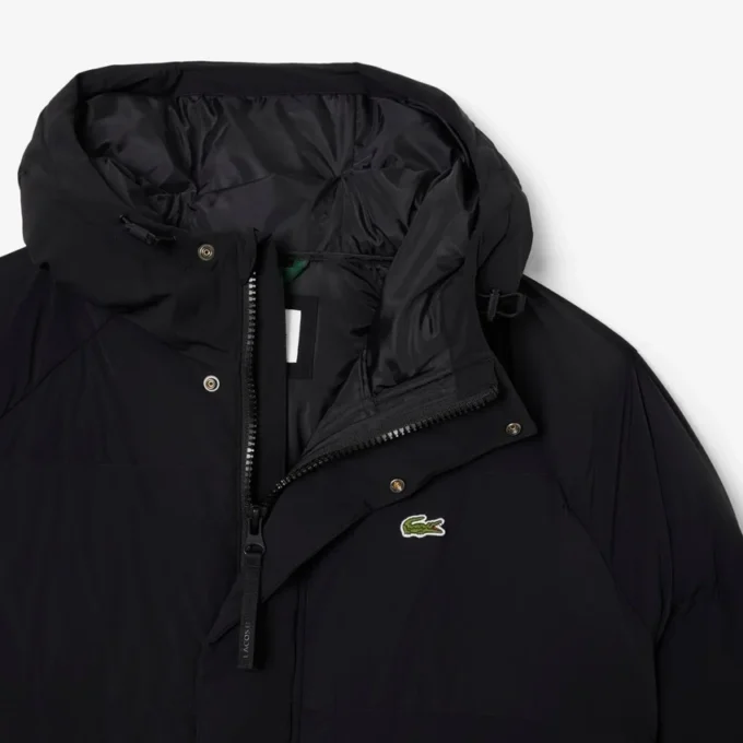 Giacca lunga da uomo in piuma idrorepellente