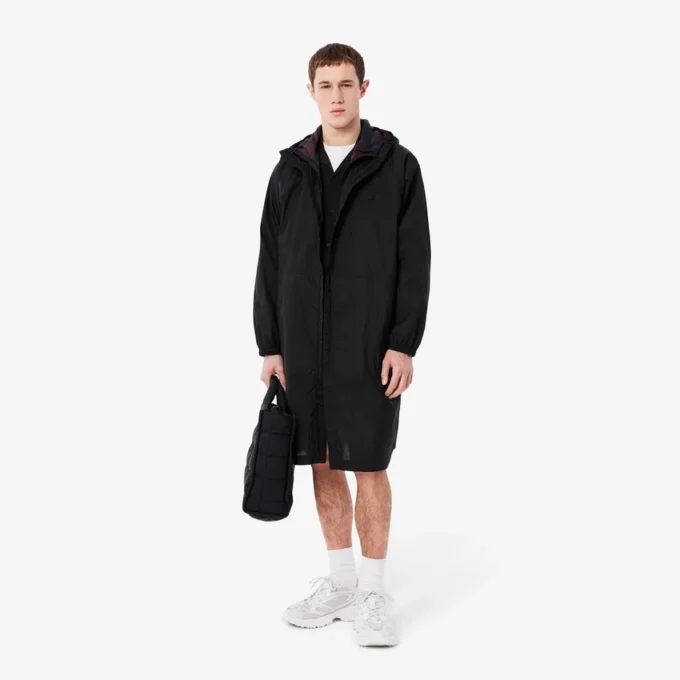 Giacca lunga idrorepellente da uomo ripiegabile