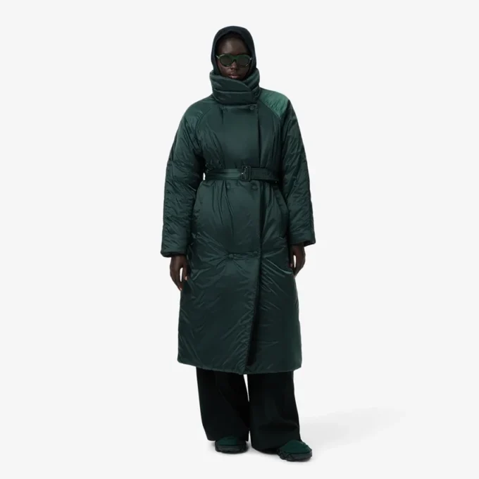 Giacca lunga imbottita iridescente Runway Giacca lunga imbottita iridescente Runway
