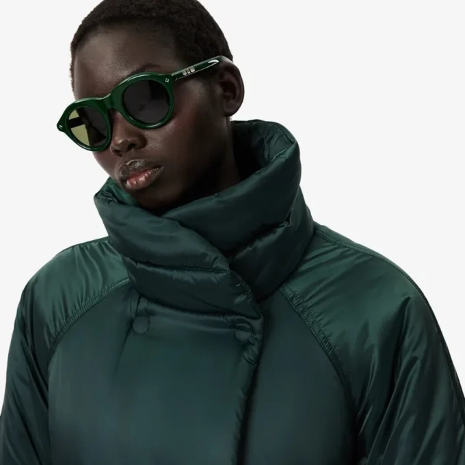 Giacca lunga imbottita iridescente Runway Giacca lunga imbottita iridescente Runway