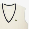 Gilet da donna in maglia a trecce di lana Gilet da donna in maglia a trecce di lana