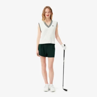 Gilet da golf elasticizzato da donna