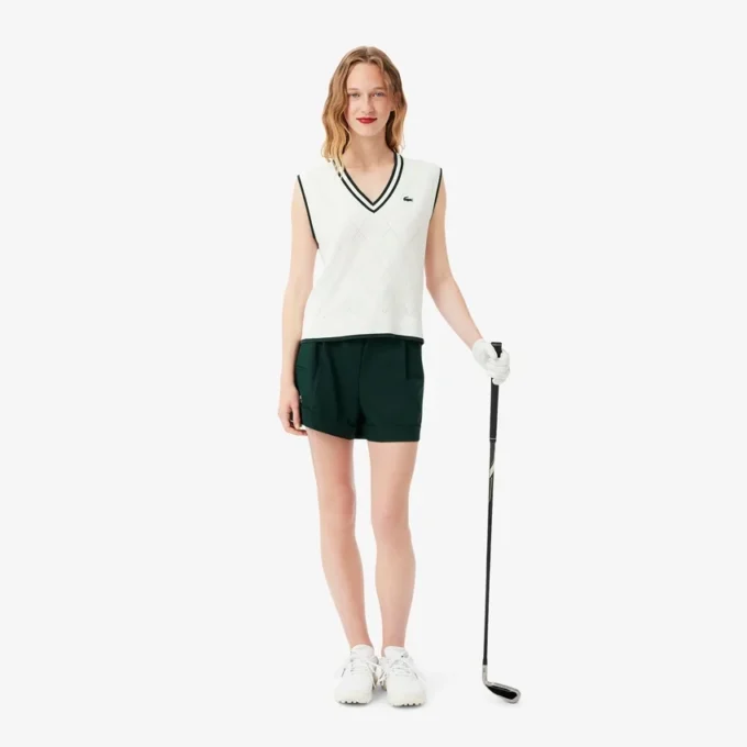 Gilet da golf elasticizzato da donna Gilet da golf elasticizzato da donna