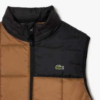 Gilet imbottito da uomo con cappuccio rimovibile