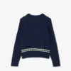 Gilet in cotone con scollo a V da bambina Gilet in cotone con scollo a V da bambina