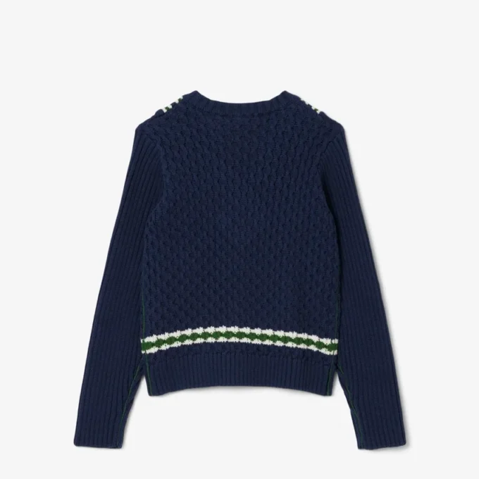 Gilet in cotone con scollo a V da bambina Gilet in cotone con scollo a V da bambina