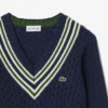 Gilet in cotone con scollo a V da bambina Gilet in cotone con scollo a V da bambina