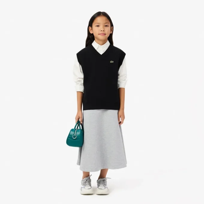 Gilet in cotone e lana per bambini