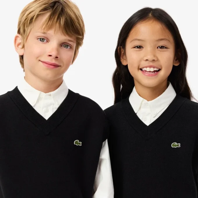 Gilet in cotone e lana per bambini