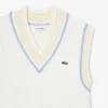 Gilet in maglia a coste a righe in cotone Gilet in maglia a coste a righe in cotone
