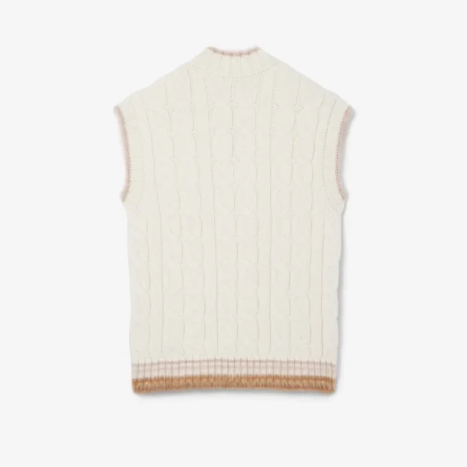 Gilet in maglia a trecce Runway Gilet in maglia a trecce Runway
