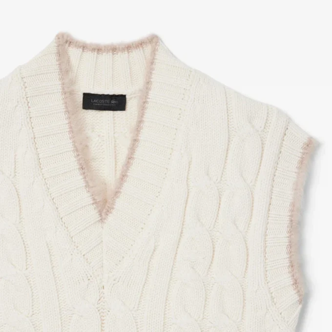 Gilet in maglia a trecce Runway Gilet in maglia a trecce Runway