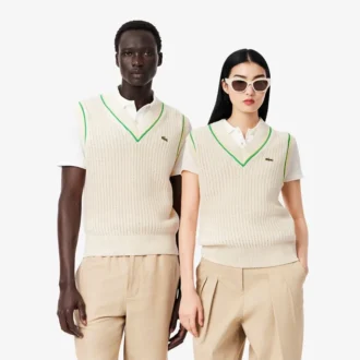 Gilet unisex effetto uncinetto