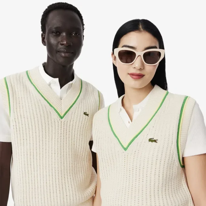 Gilet unisex effetto uncinetto Gilet unisex effetto uncinetto