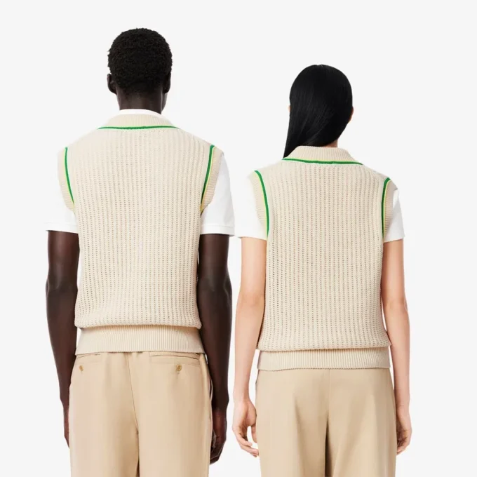 Gilet unisex effetto uncinetto Gilet unisex effetto uncinetto