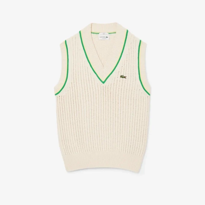 Gilet unisex effetto uncinetto Gilet unisex effetto uncinetto