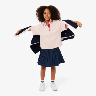 Gonna a pieghe foderata da bambina