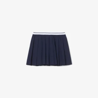 Gonna a pieghe in cotone Oxford