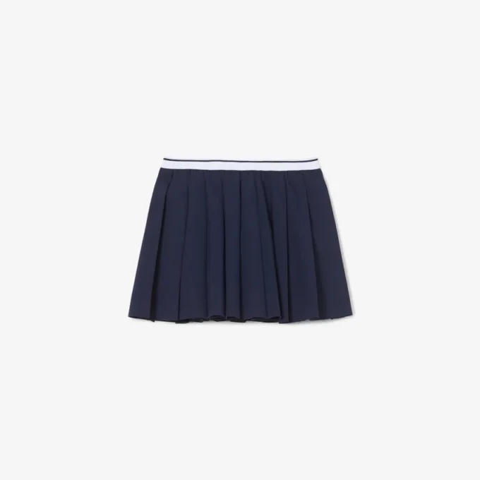 Gonna a pieghe in cotone Oxford Gonna a pieghe in cotone Oxford