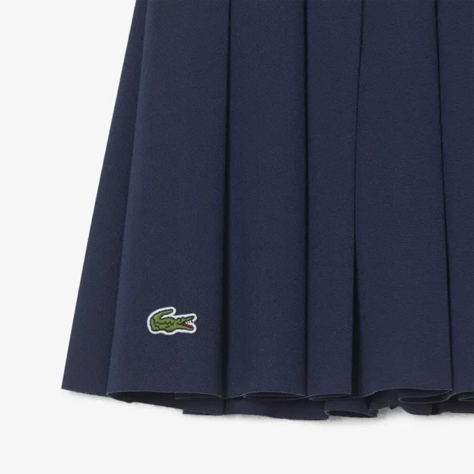 Gonna a pieghe in cotone Oxford Gonna a pieghe in cotone Oxford