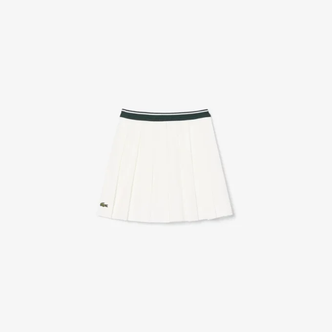 Gonna a pieghe in cotone Oxford Gonna a pieghe in cotone Oxford