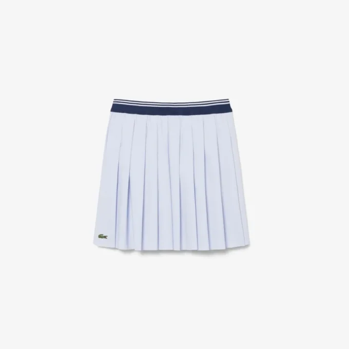 Gonna a pieghe in cotone Oxford Gonna a pieghe in cotone Oxford