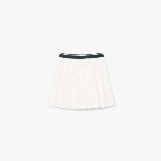 Gonna a pieghe in cotone Oxford Gonna a pieghe in cotone Oxford