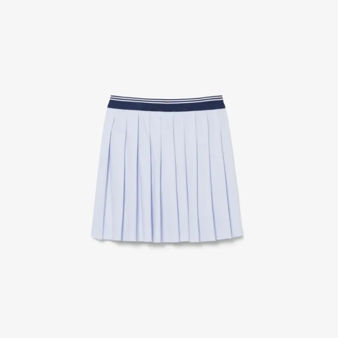 Gonna a pieghe in cotone Oxford Gonna a pieghe in cotone Oxford