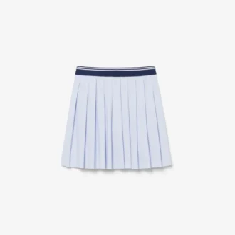 Gonna a pieghe in cotone Oxford da bambina