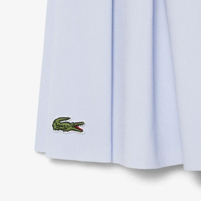 Gonna a pieghe in cotone Oxford da bambina Gonna a pieghe in cotone Oxford da bambina