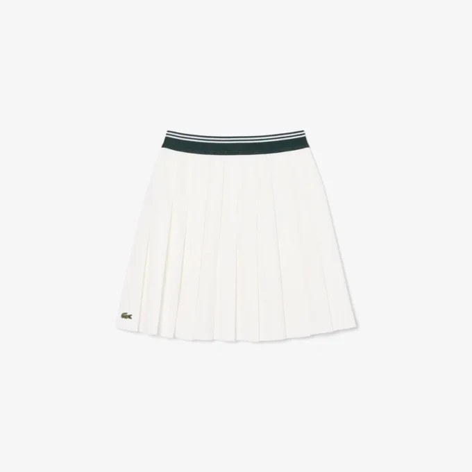 Gonna a pieghe in cotone Oxford da bambina Gonna a pieghe in cotone Oxford da bambina