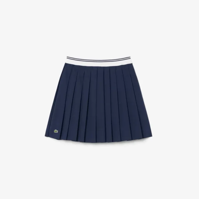 Gonna a pieghe in cotone Oxford da bambina Gonna a pieghe in cotone Oxford da bambina