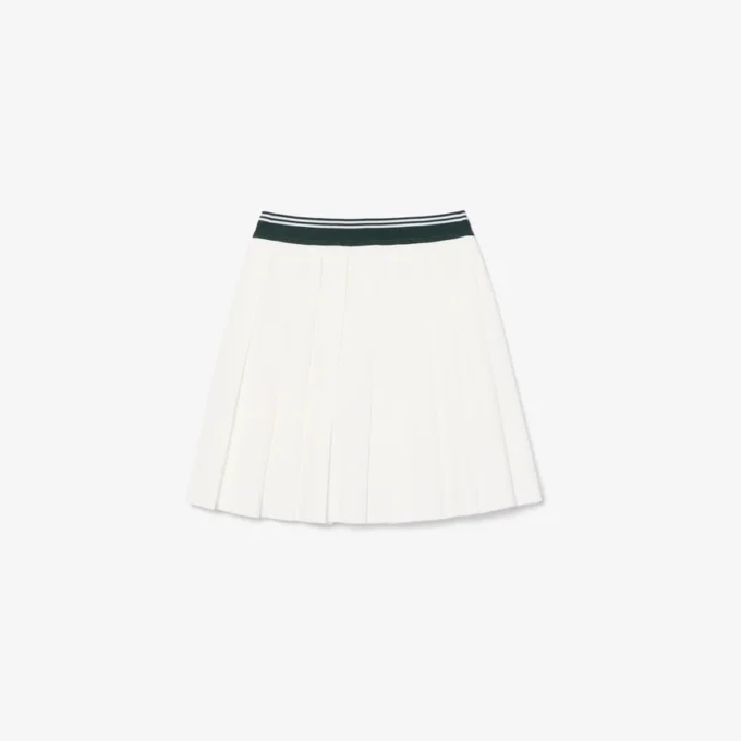 Gonna a pieghe in cotone Oxford da bambina Gonna a pieghe in cotone Oxford da bambina