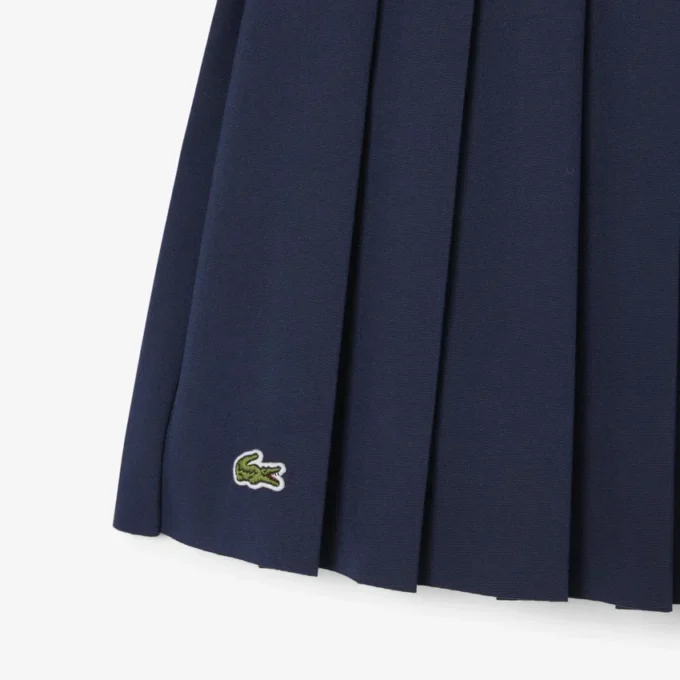 Gonna a pieghe in cotone Oxford da bambina Gonna a pieghe in cotone Oxford da bambina