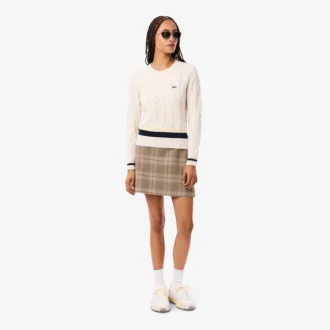 Gonna a quadri idrorepellente da donna