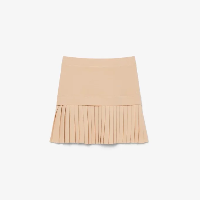 Gonna in cotone a pieghe Gonna in cotone a pieghe
