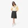 Gonna midi in flanella plissettata da donna Gonna midi in flanella plissettata da donna