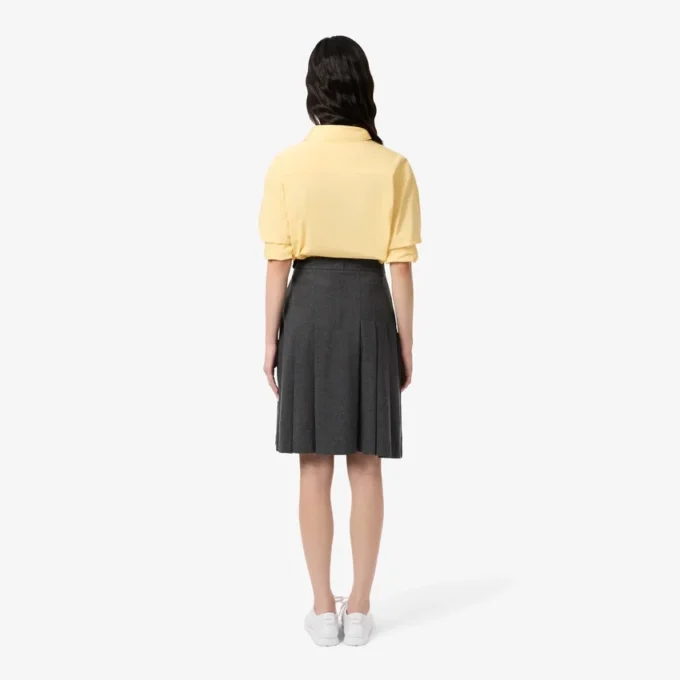 Gonna midi in flanella plissettata da donna Gonna midi in flanella plissettata da donna