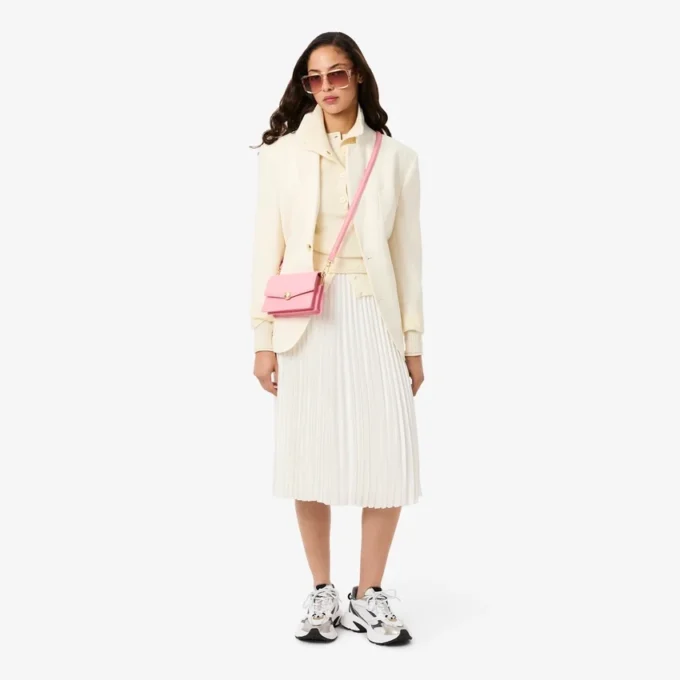 Gonna midi in raso plissettato da donna Gonna midi in raso plissettato da donna