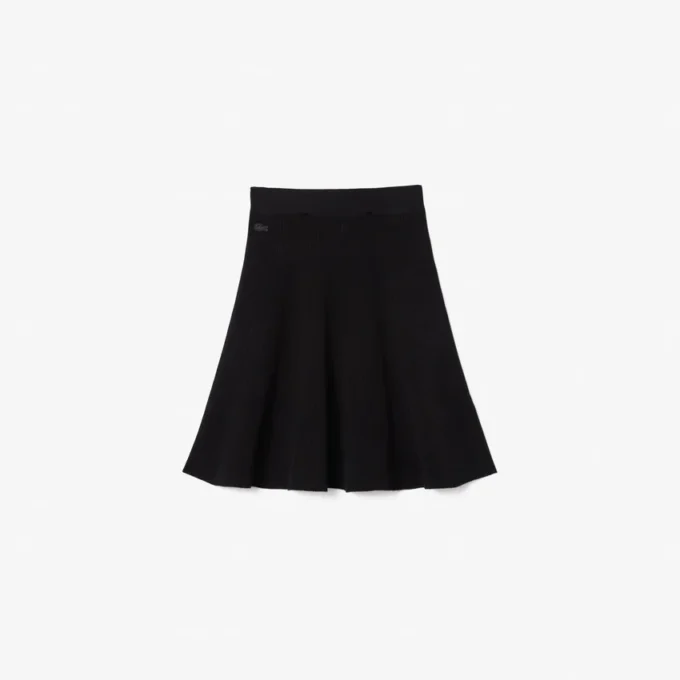 Gonna svasata in maglia a coste 3D da donna Gonna svasata in maglia a coste 3D da donna