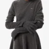 Guanti da donna in jersey di lana Guanti da donna in jersey di lana