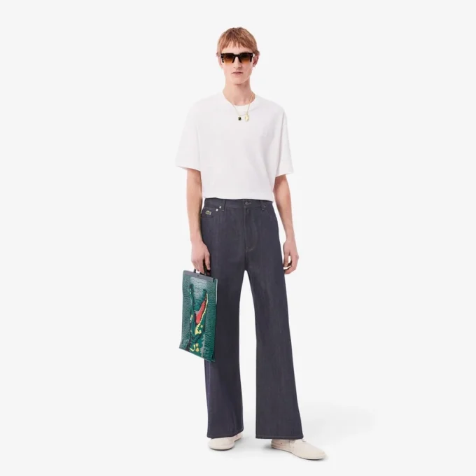 Jeans da uomo a gamba larga con bordino Jeans da uomo a gamba larga con bordino