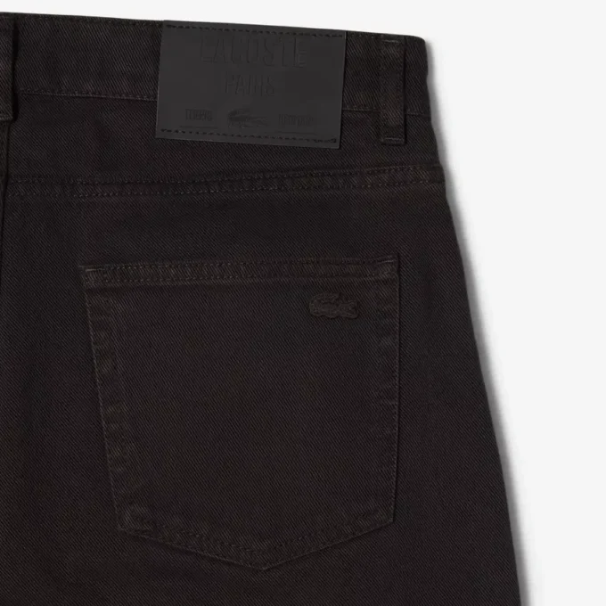 Jeans in denim a 5 tasche dal taglio dritto Jeans in denim a 5 tasche dal taglio dritto