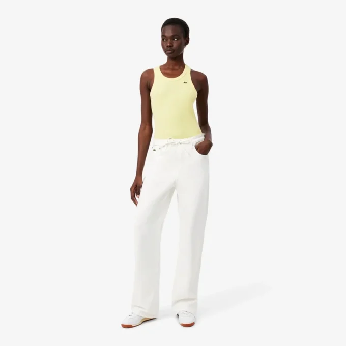 Jeans in denim a gamba larga da donna Jeans in denim a gamba larga da donna