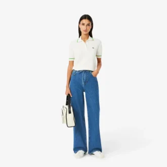 Jeans in denim a gamba larga da donna Jeans in denim a gamba larga da donna